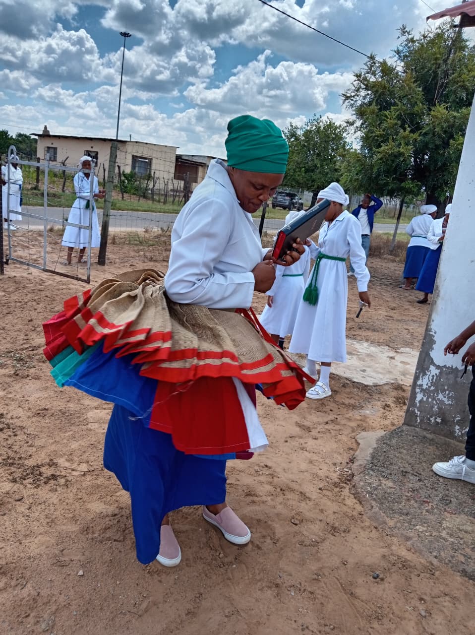 Congregation gathering — stock placeholder